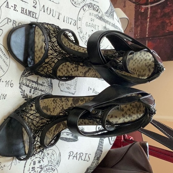 High Heel sandals with front netting - Picture 4 of 5